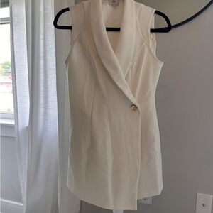 River Island Cream Sleeveless Dress